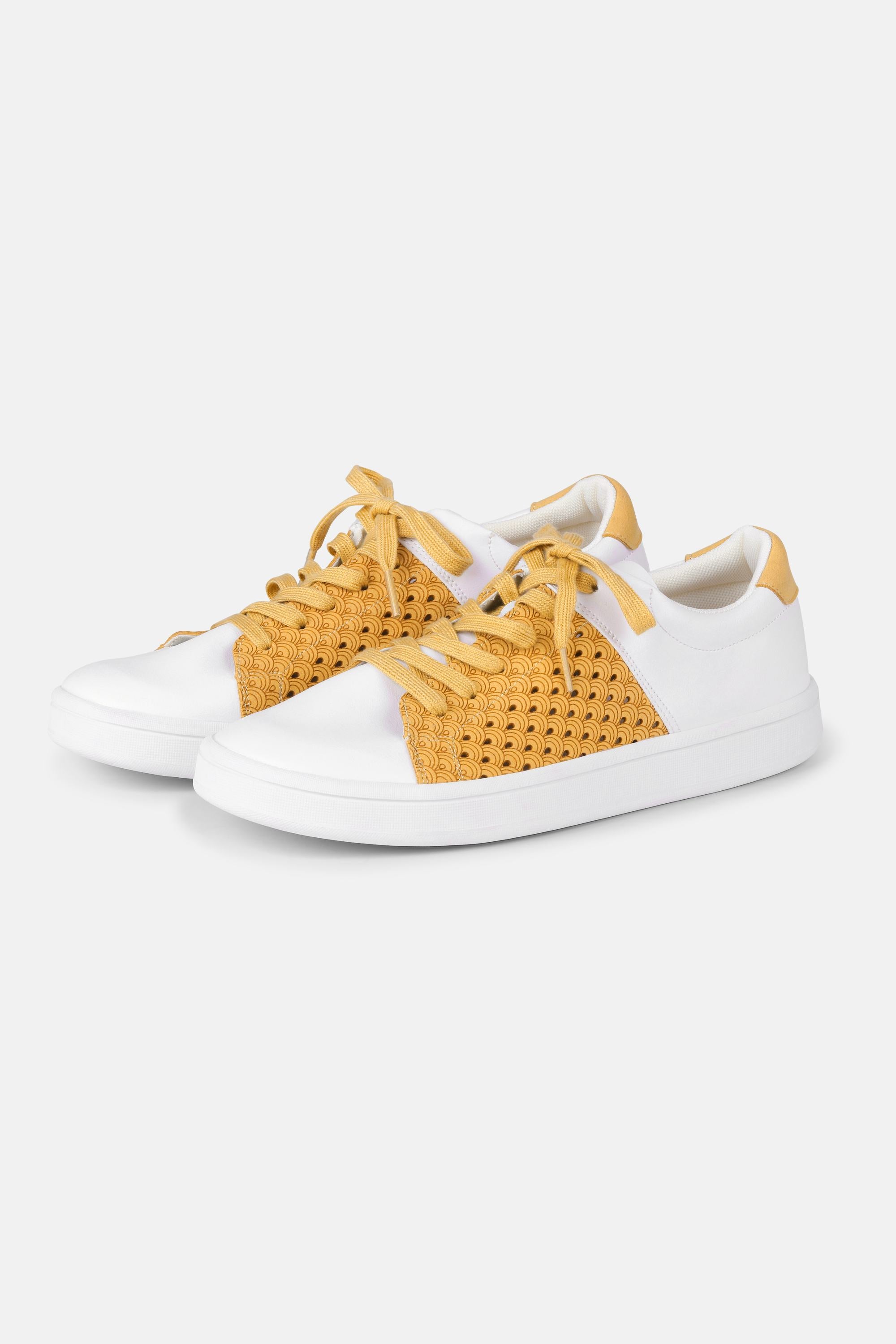 City Sneaker - White Golden Rod